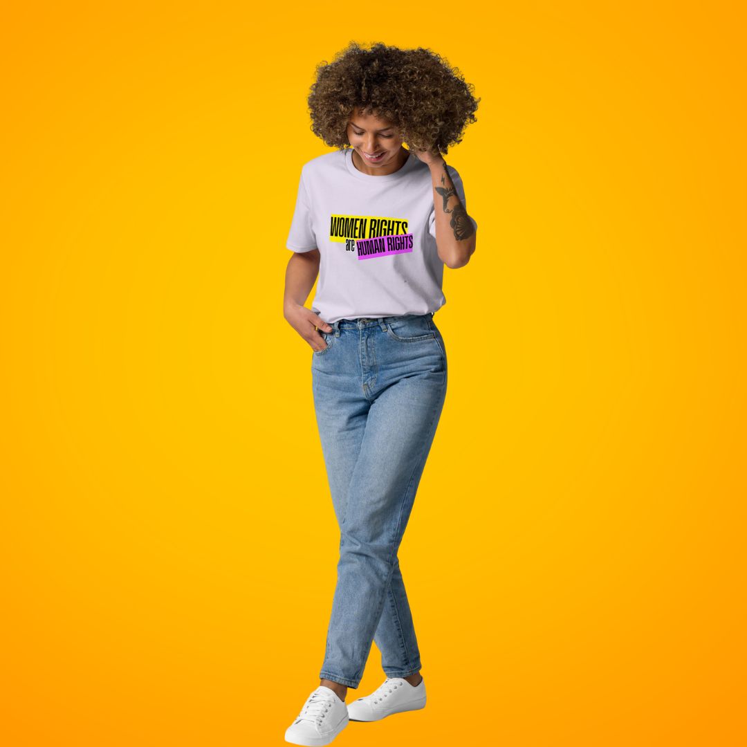 🍃Organic cotton t-shirt - Gender Lens - Women Rights are Human Rights
