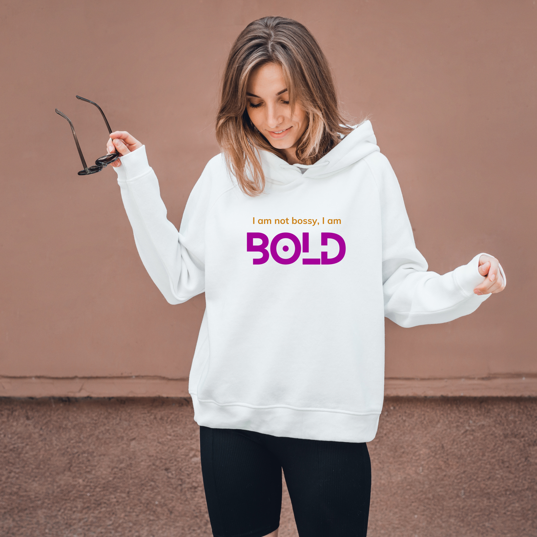 🍃 Eco Raglan Hoodie - I Am Not Bossy. I Am Bold