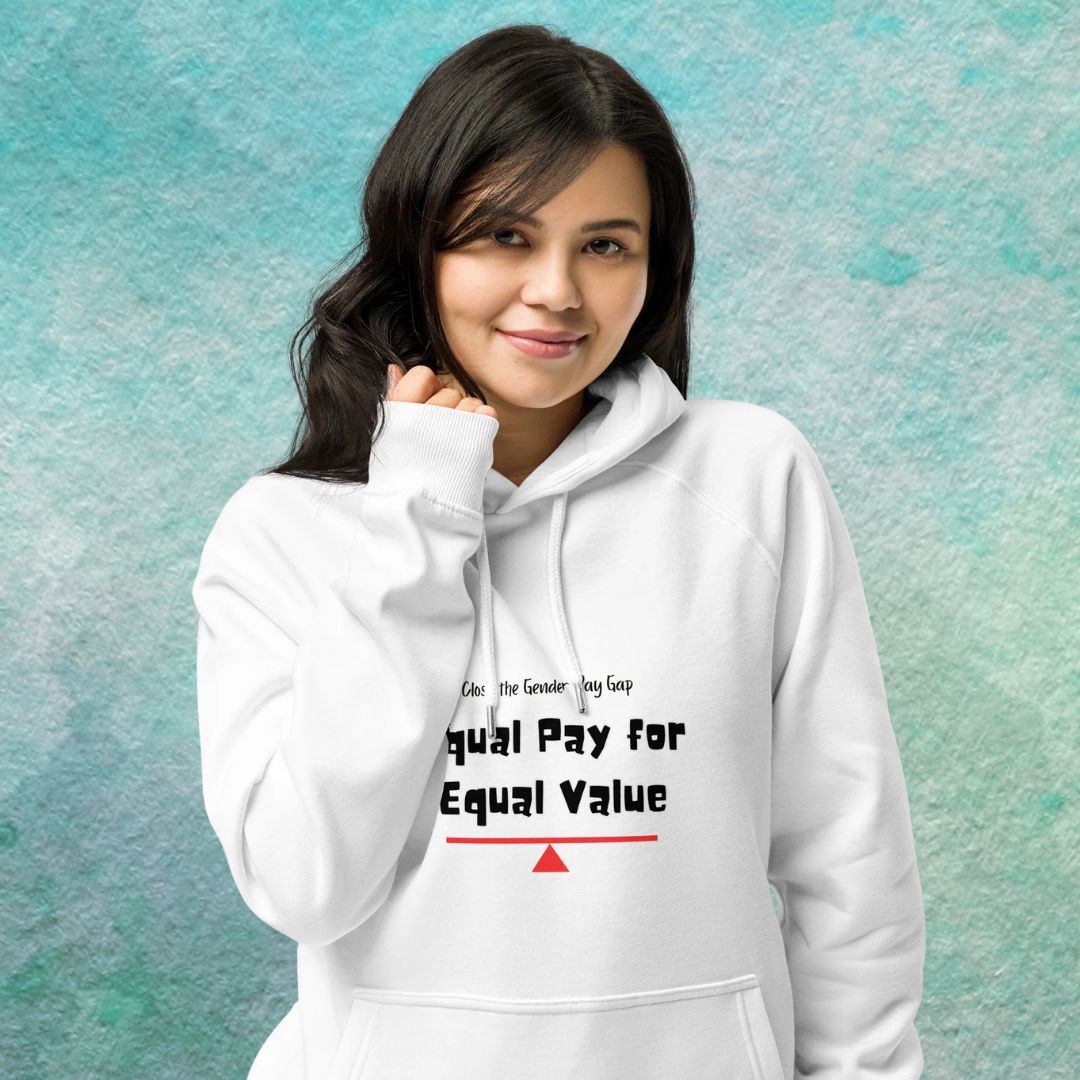 🍃 Eco raglan hoodie - Gender Pay Gap