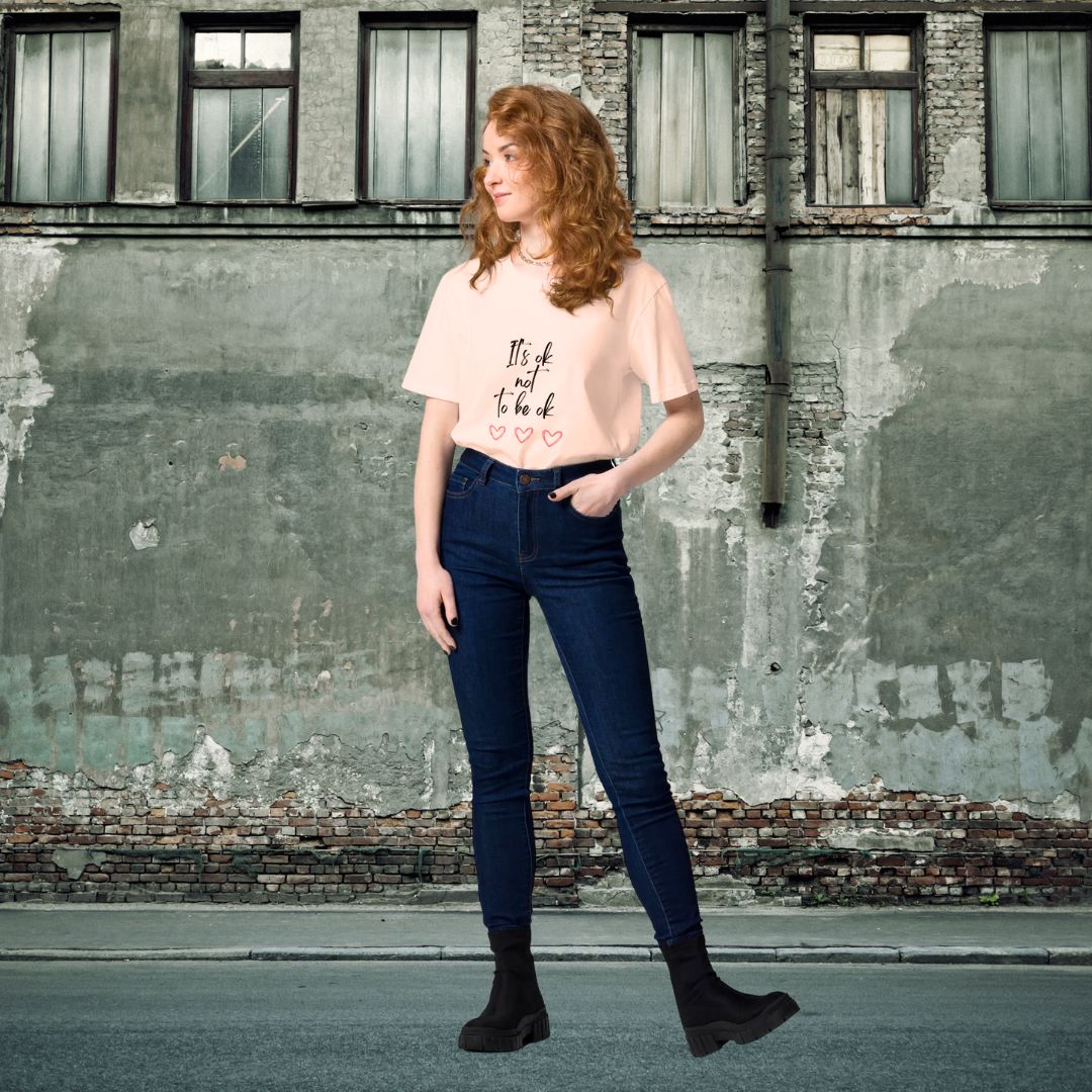 🍃 Organic cotton t-shirt - It's okay not to be okay