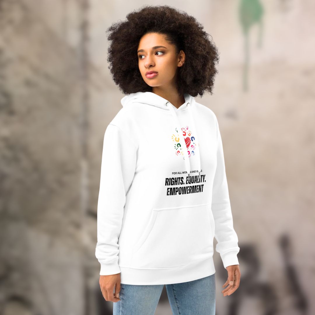 🍃 Premium eco hoodie - RIGHTS. EQUALITY. EMPOWERMENT.