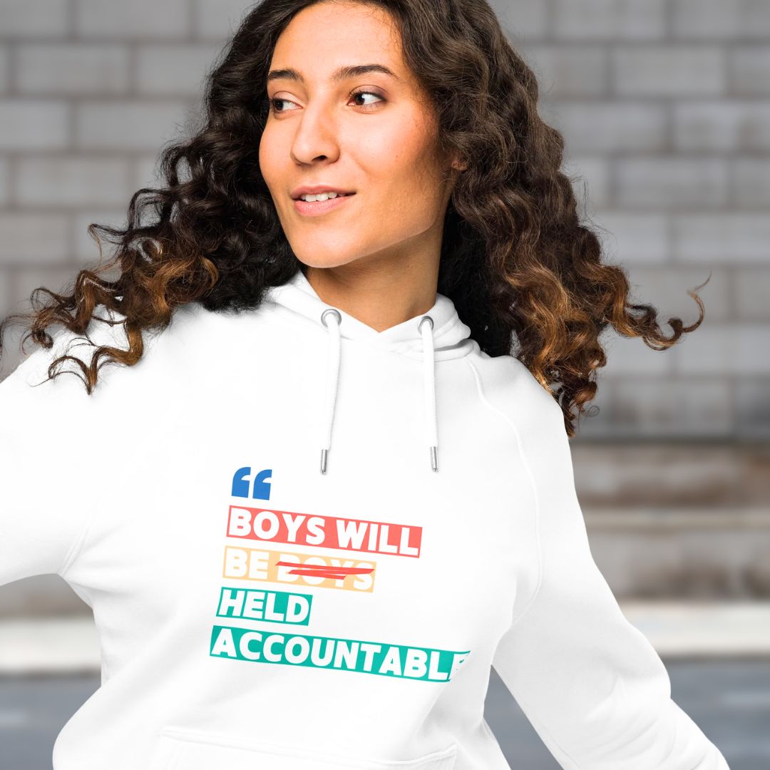 🍃 Eco raglan hoodie - Boys will be Held Accountable