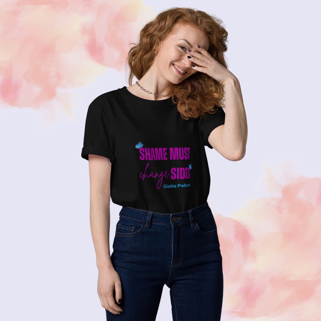 🍃 Organic cotton t-shirt - Gender Lens - Shame Must Change Sides